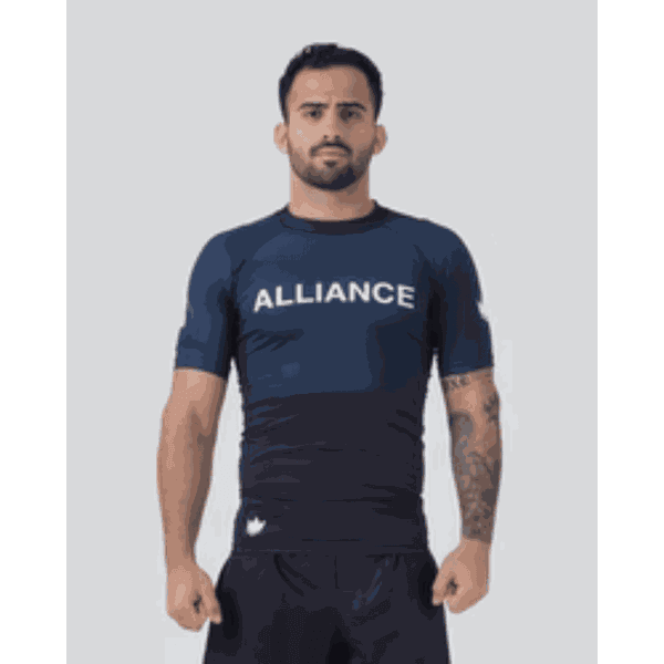 RASHGUARD MANGA CURTA BLUE BELT