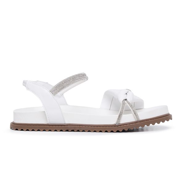 Sandália Feminina Papete Mari Branca - Hella Shoes