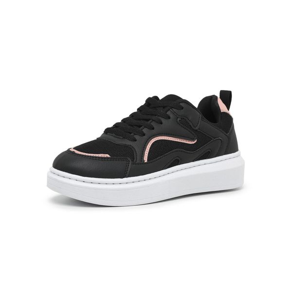 Tênis Anna Feminino Preto e Branco - Hella Shoes