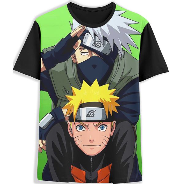Camisa Camiseta Full 3d Anime Naruto Kakashi