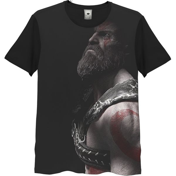 Camiseta Full 3d God Kratos