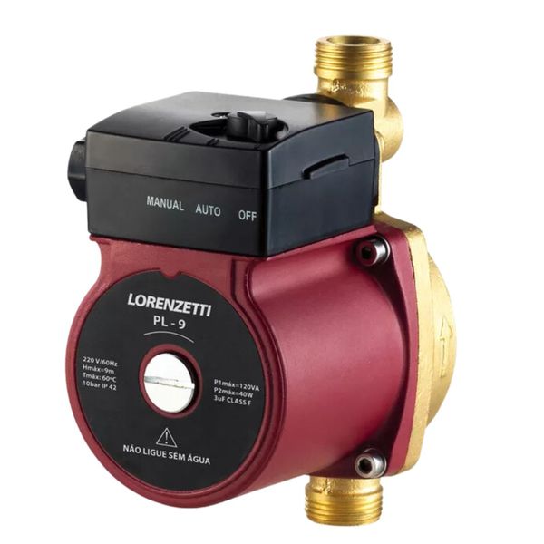 Pressurizador de Água Pl9 120W 9MCA 127V Lorenzetti