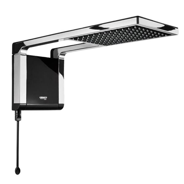 Ducha Acqua Storm Ultra 220V 7800w Preta e Cromada Lorenzetti