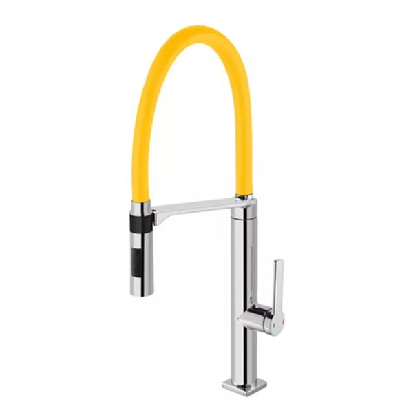 Misturador Monocomando Mesa Cozinha Docol Doc Chrome / Amarela