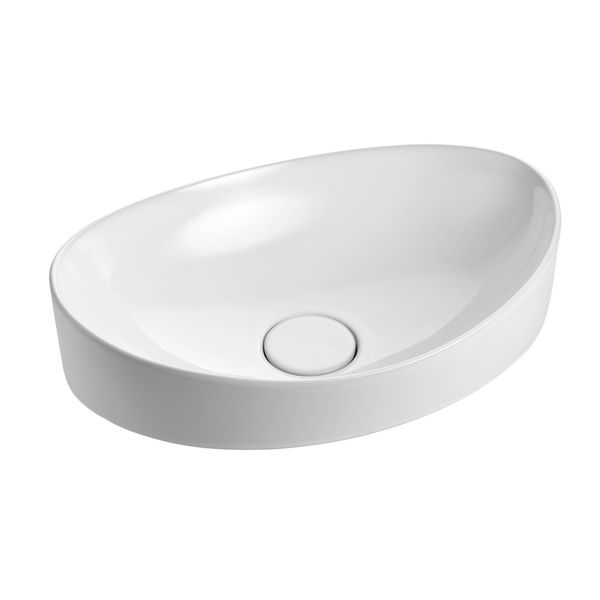 Cuba de Apoio Oval ICA21 Branca 460mmx330mm Icasa