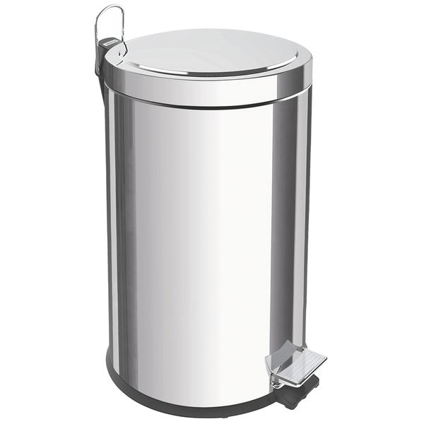 Lixeira com pedal em aço inox 12L - Tramontina