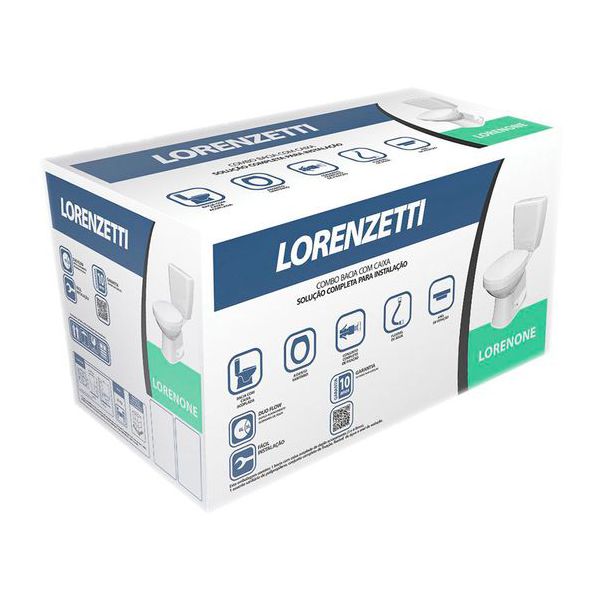 Kit Bacia c/ Cx Acoplada Loren One - Lorenzetti