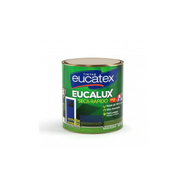 Eucalux Esmalte Sintético Brilho Amarelo 225ML Eucatex 