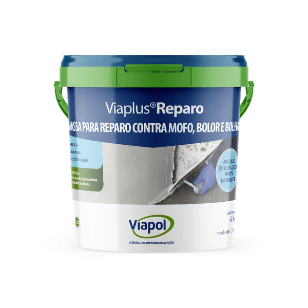 MASSA PARA REPARO CONTRA MOFO VIAPLUS REPARO - 4KG | VIAPOL