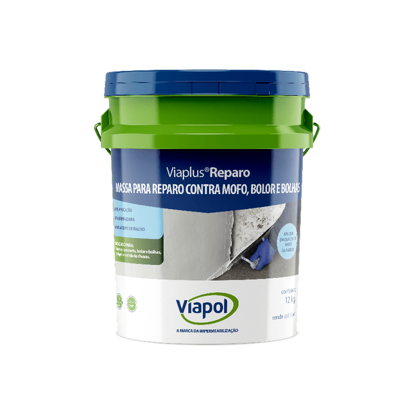 MASSA PARA REPARO CONTRA MOFO VIAPLUS REPARO - 12KG | VIAPOL