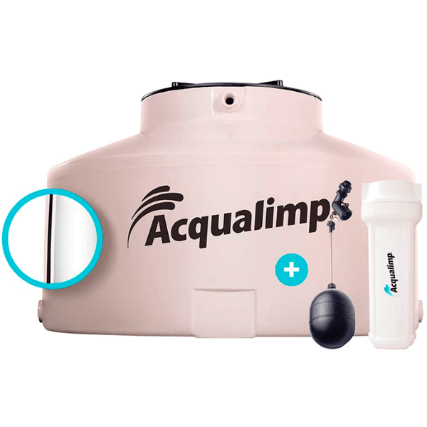 Caixa D'água Areia Agua Limpa 2.500L + Kit Acqualimp 