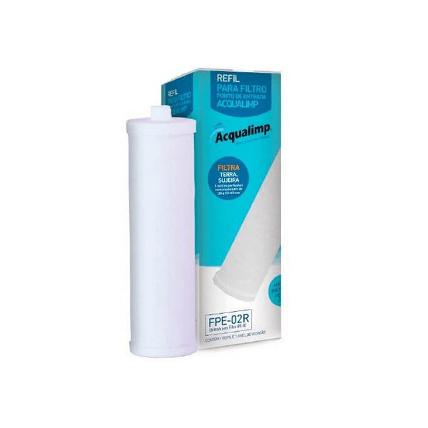 Refil para filtro Ponto de Entrada Branco FPE-02R - Acqualimp