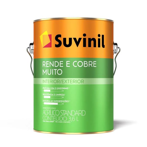 Suvinil Rende e Cobre muito fosco Branco 3,6L