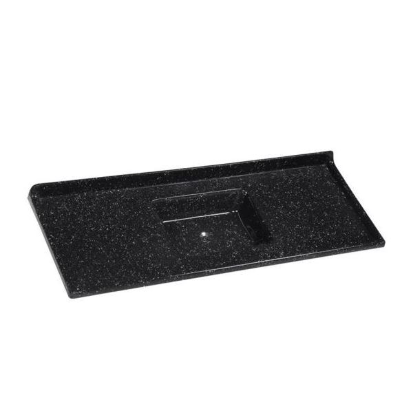 PIA SINTÉTICA GRANITADA STANDART - 120X55CM - PRETO | RORATO