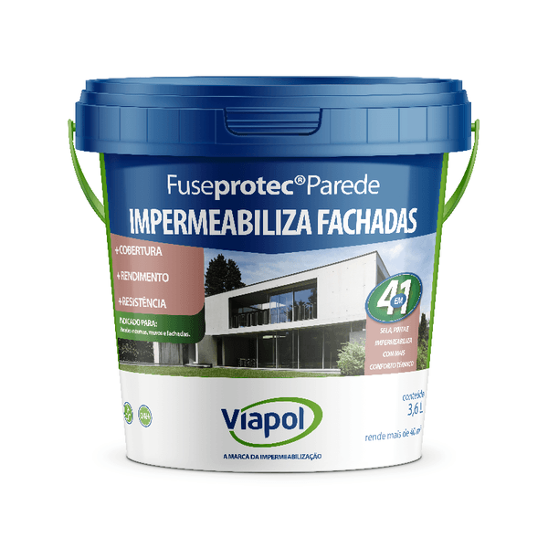 IMPERMEABILIZANTE DE FACHADA BRANCO FUSEPROTEC 3,6L - VIAPOL