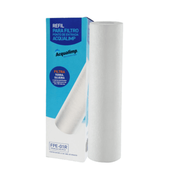 Refil para filtro Ponto de Entrada Azul ou Preto FPE-01R - Acqualimp 