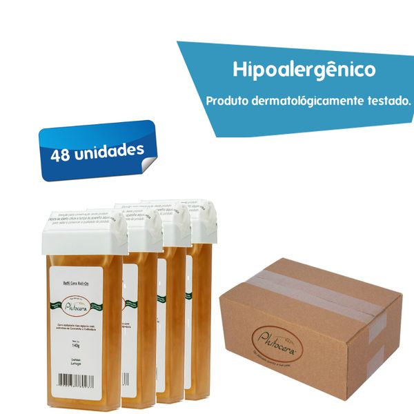 Phitocera Profissional Hidrossolúvel Vegana 140g Camomila E Calêndula Hipoalergênica 48 uni.