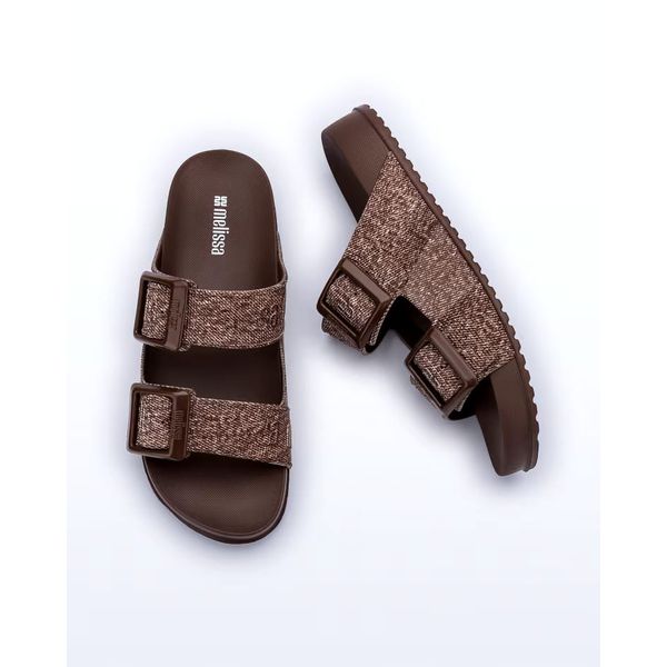 Melissa Cozy M-Lover Slide Denim Conforto e Leveza Original - MARROM