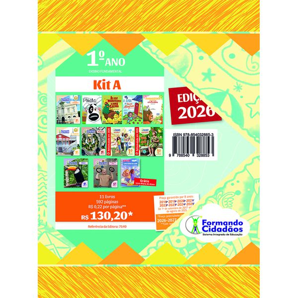 Formando Cidadãos - 1° Ano - Kit A - Ensino Fundamental 1 - REFORMULADO 2026
