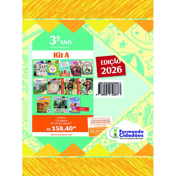 Formando Cidadãos - 3° Ano - Kit A - Ensino Fundamental 1 - REFORMULADO 2026