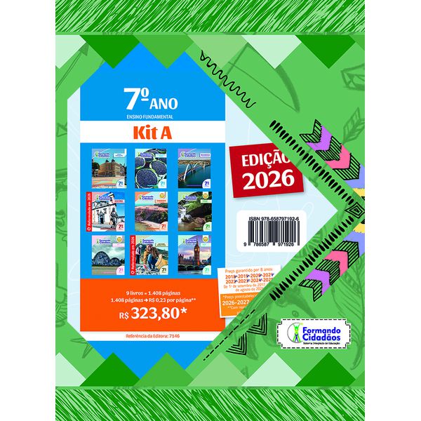 Formando Cidadãos - 7° Ano - Kit A - Ensino Fundamental 2 - REFORMULADO - 2026