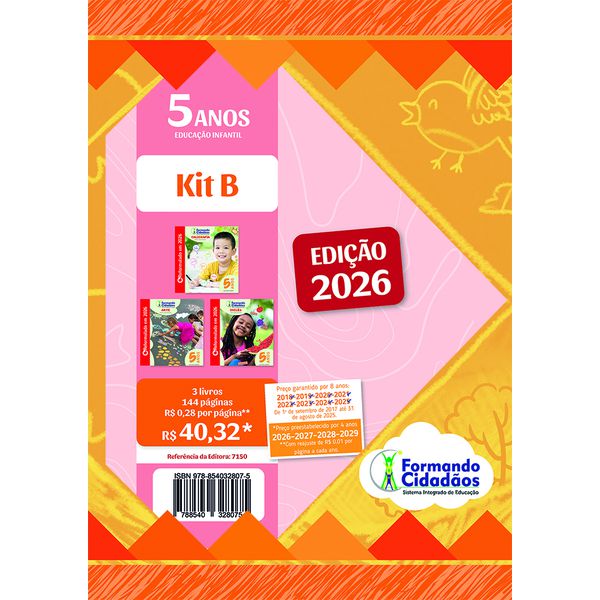 Formando Cidadãos - 5 Anos - Kit B - Educação Infantil REFORMULADO 2026