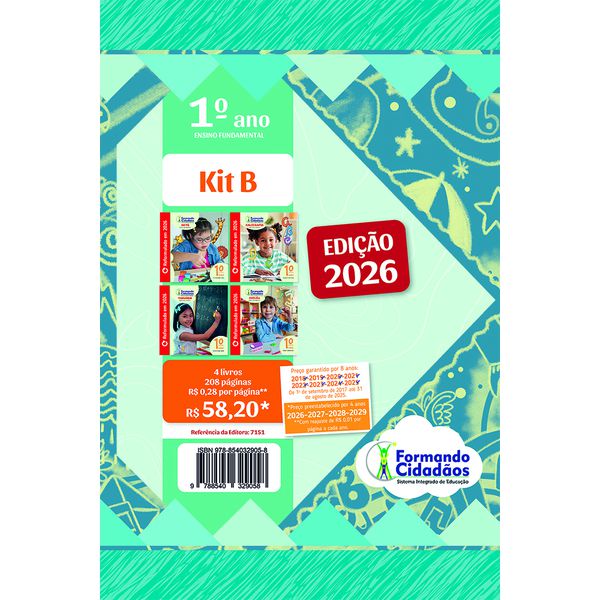 Formando Cidadãos - 1° Ano - Kit B - Ensino Fundamental 1 REFORMULADO 2026
