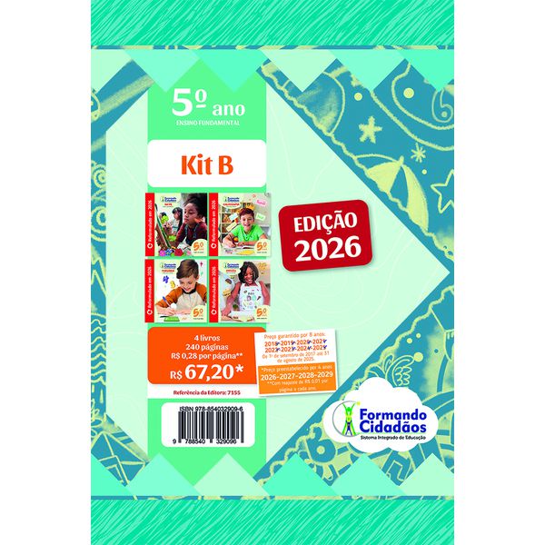 Formando Cidadãos - 5° Ano - Kit B - Ensino Fundamental 1 REFORMULADO 2026