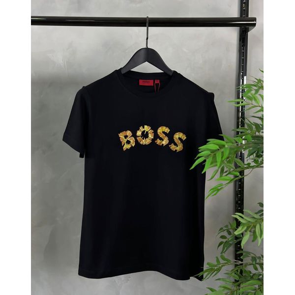 CAMISETA MC HUGO BOSS ESTAMPA AMARELA