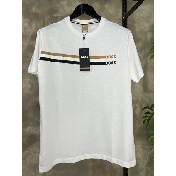 CAMISETA MC HUGO BOSS LISTRAS BOSS TRIPLO