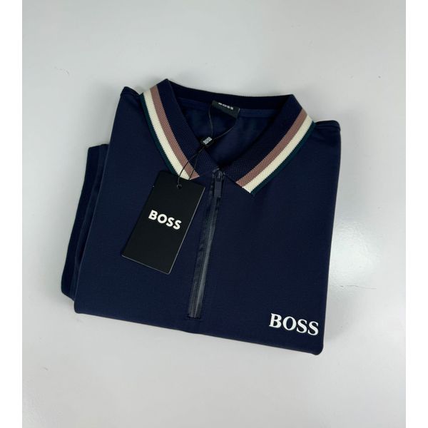 POLO HUGO BOSS COM ZIPER 