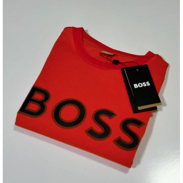 CAMISETA MC BOSS LOGO PEITO VERMELHO