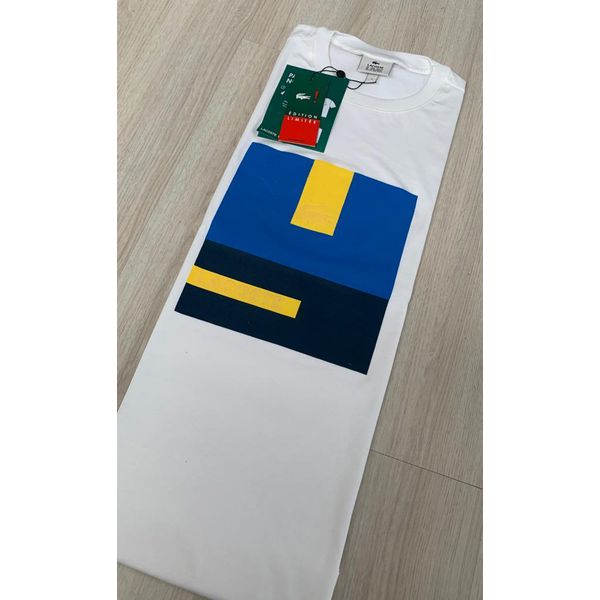 CAMISETA MC LACOSTE ESTAMPA GEOMÉTRICA