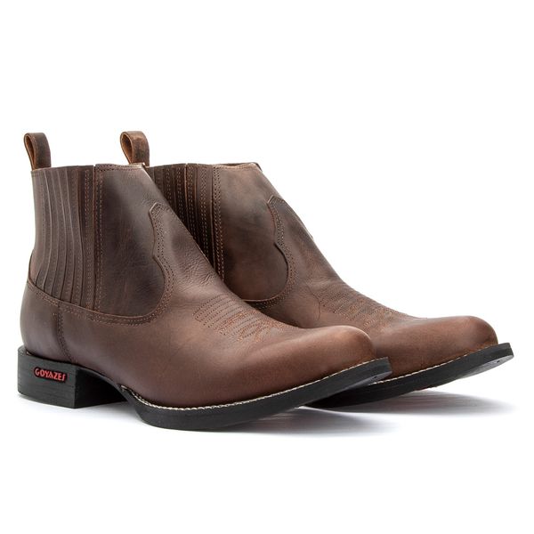 BOTINA MASCULINA GOYAZES DALLAS MARROM Horses Ville O Shopping