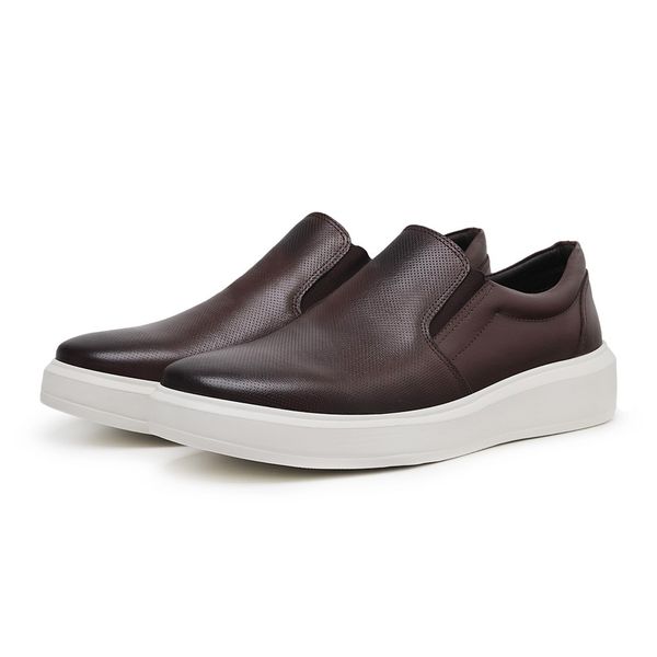 TÊNIS CASUAL MASCULINO Ref.: 3100 MILANO CONFORT - Marrom