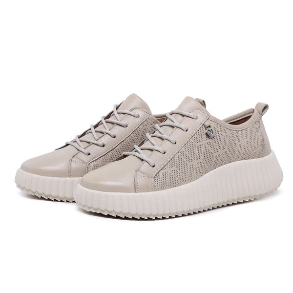 Tenis De Couro Luana 1605 Off White