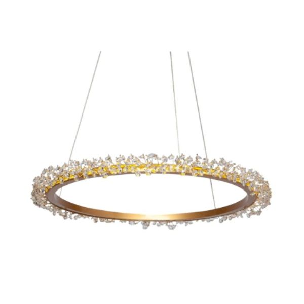 LUSTRE PENDENTE MODERNO ANEL AURA 60CM