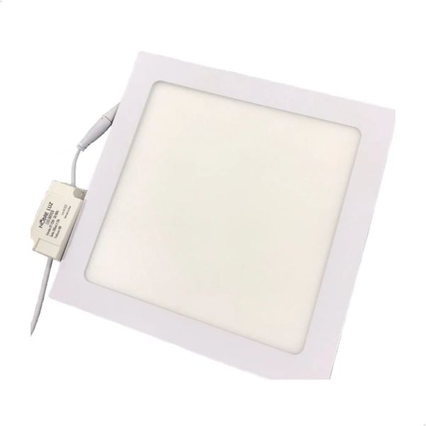 PAINEL LIGHT EMBUTIR QUAD 12W 3000K