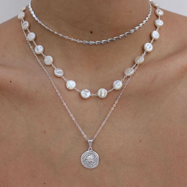 Colar Choker Setas Folheado em Prata 925