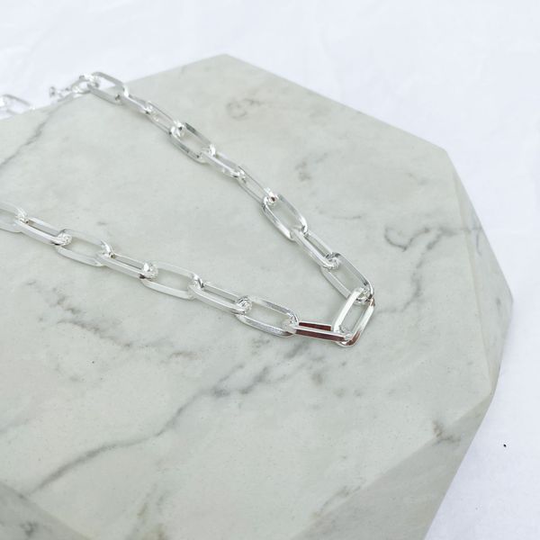 Colar Choker Elos Cartier Folheado em Prata 925