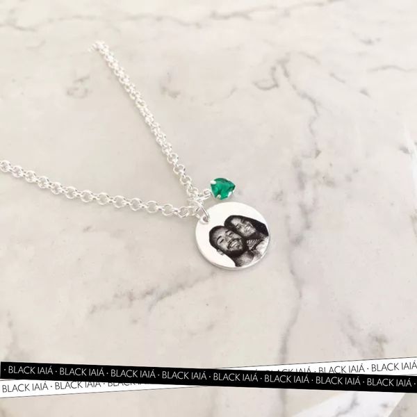 Pulseira Medalha M Personalizada Folheado em Prata 925