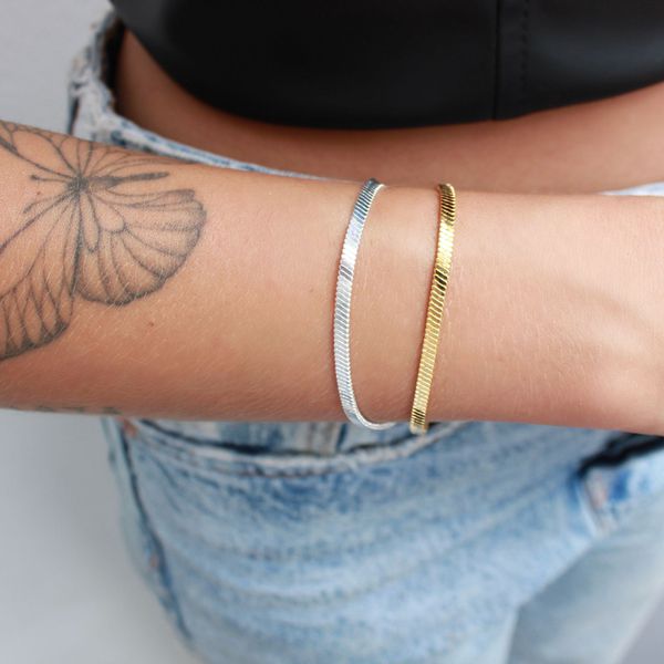 Pulseira Malha Vintage Folheado em Ouro 18k