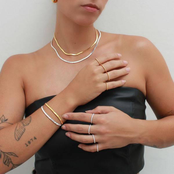 Pulseira Malha Vintage Folheado em Ouro 18k