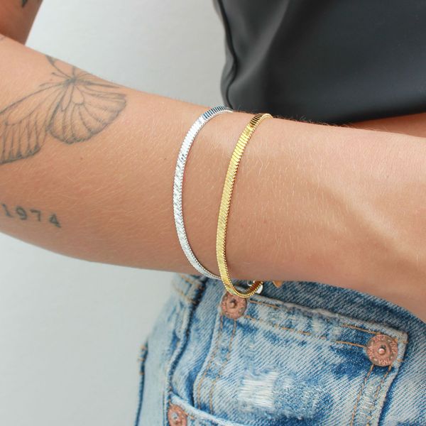 Pulseira Malha Vintage Folheado em Ouro 18k