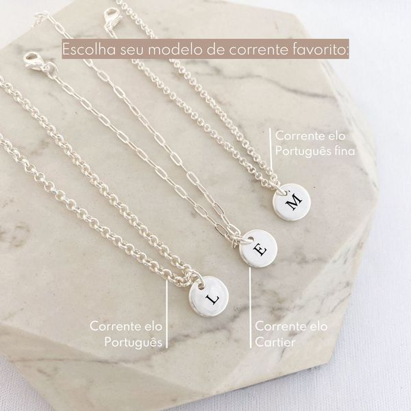 Kit 11 - 2 Pulseiras Medalha P Personalizadas Folheado em Prata 925