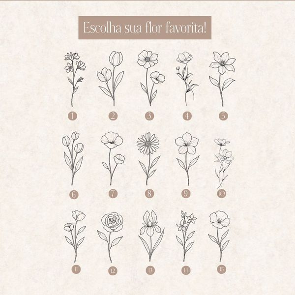 Colar Flower Personalizado Banhado a Ouro 18k