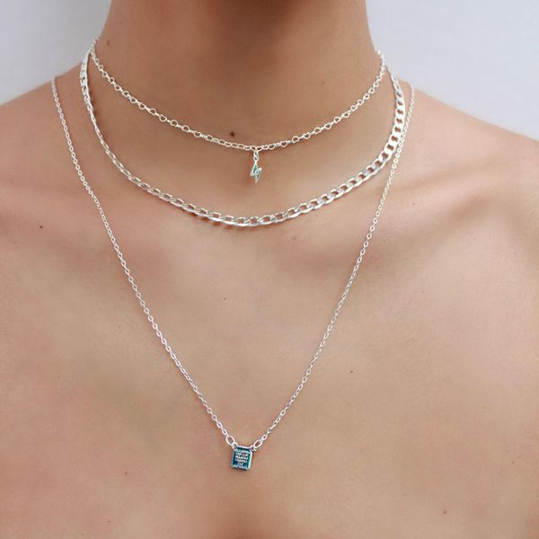 Colar Choker Elos Groumet Achatados Prata 925