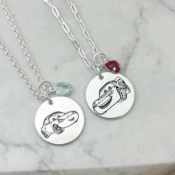 Kit 2 Pulseiras McQueen e Sally - Folheado em Prata 925