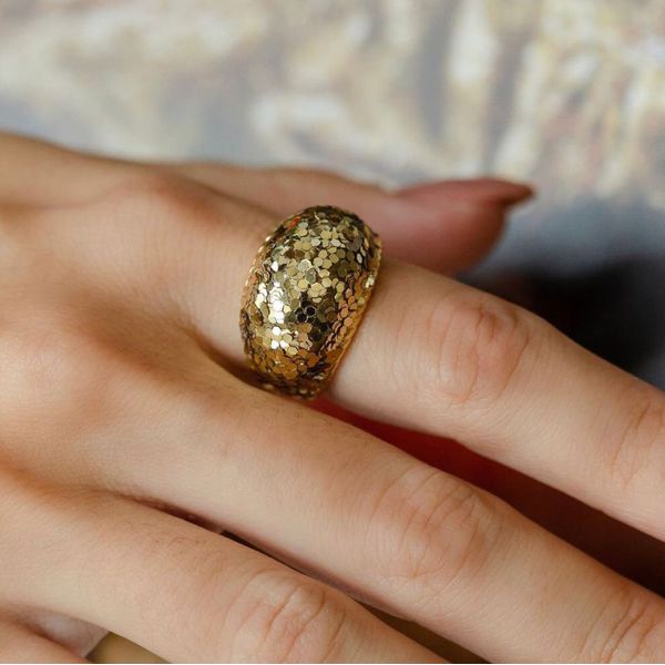 Anel Brilho Folheado em Ouro 18k