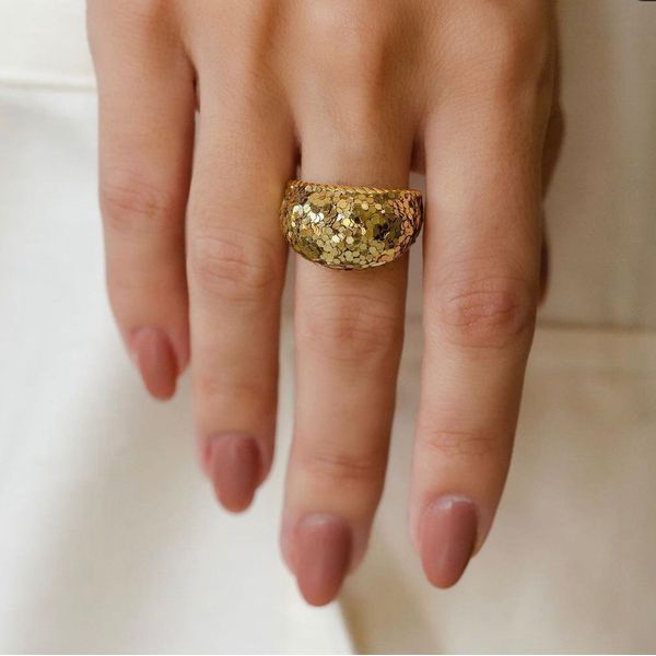 Anel Brilho Folheado em Ouro 18k